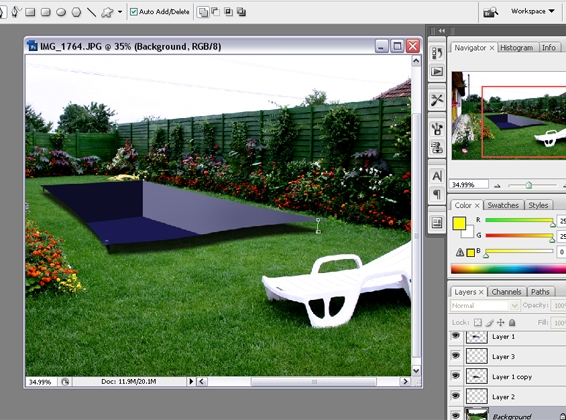 Creation of the pool: Step 2
